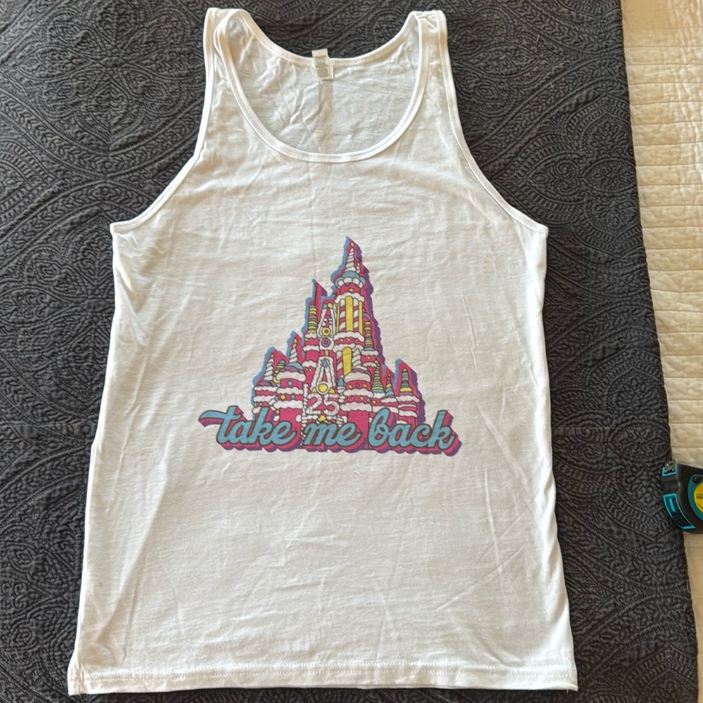 Disney cake castle tank top size small never worn